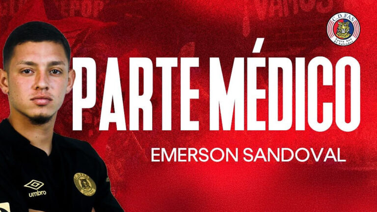 Emerson Sandoval sufre lesión fibrilar en el músculo semimembranoso derecho